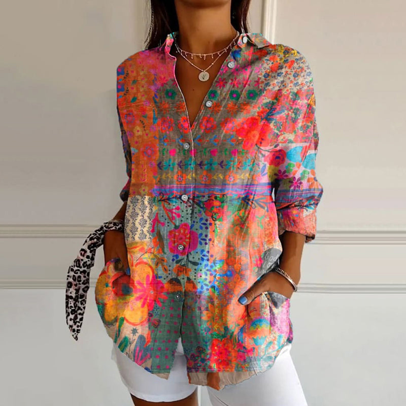 Milana | Elegant Floral Blouse
