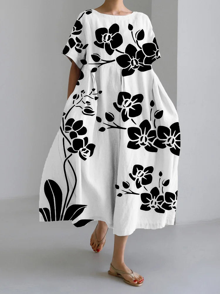 Milana | Elegant Flowing Style Floral Dress