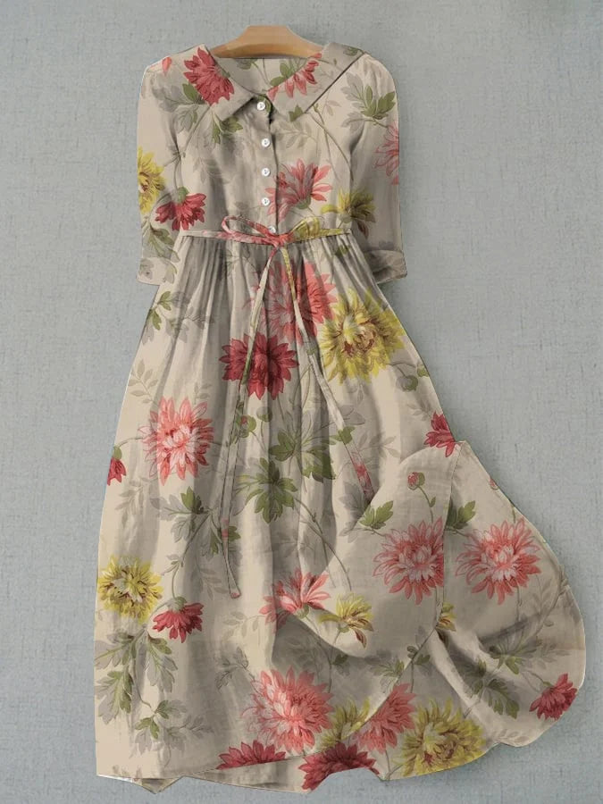 Zinnia - Abito Camicia con Lacci per Donne