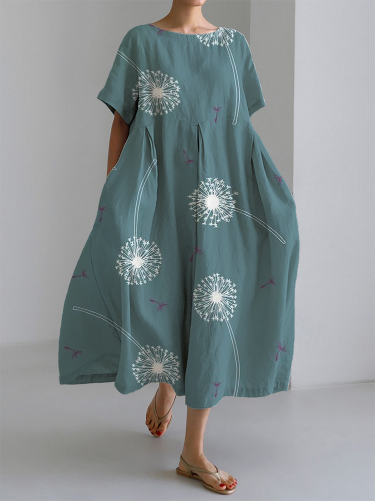 Vera | Dandelion Print Maxi Dress