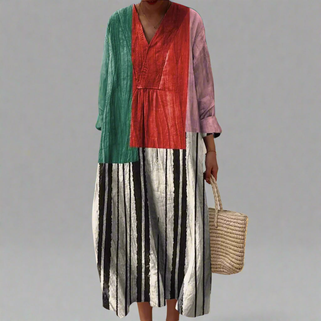 Yvette | Elegant Geometric Dress