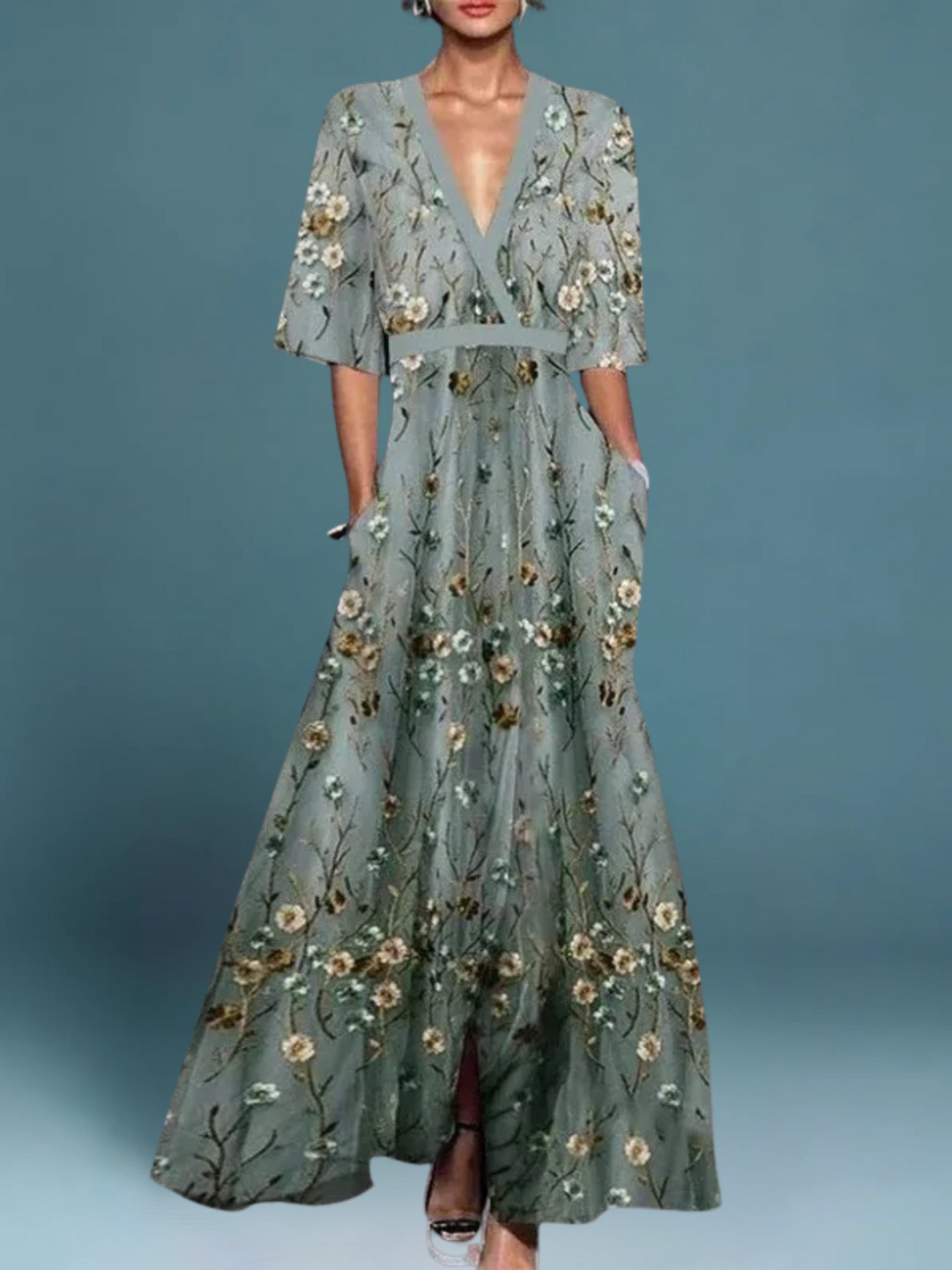 June | Elegant Floral Dress