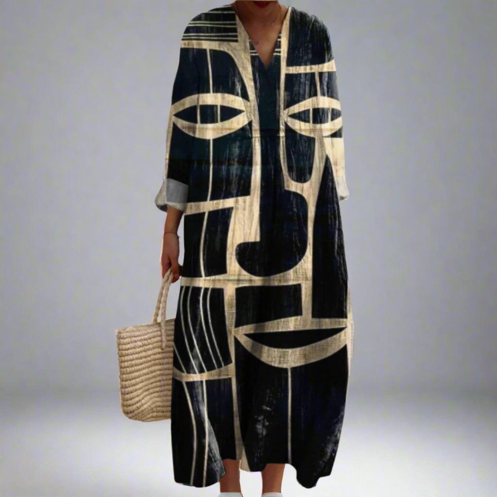 Alexandra | Elegant Geometric Dress
