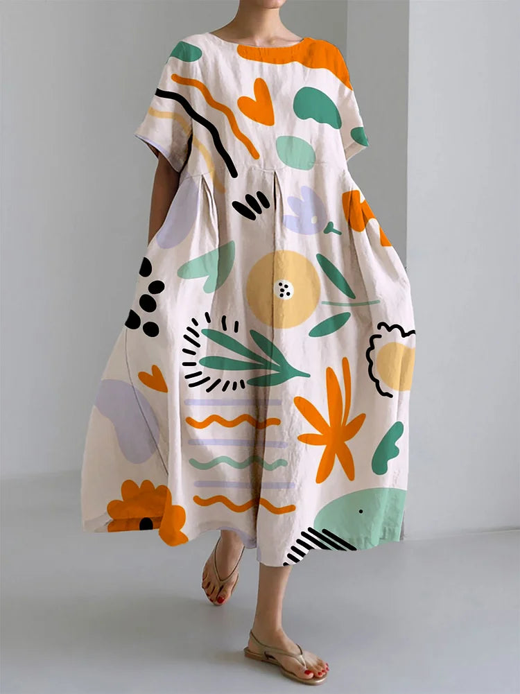 Jessie | Art Print for Unique Summer Style Colorful Long Dress