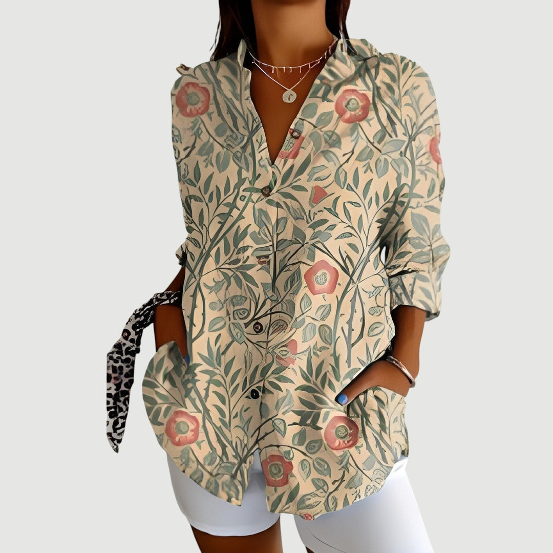Ruby | Blouse with Colorful Design