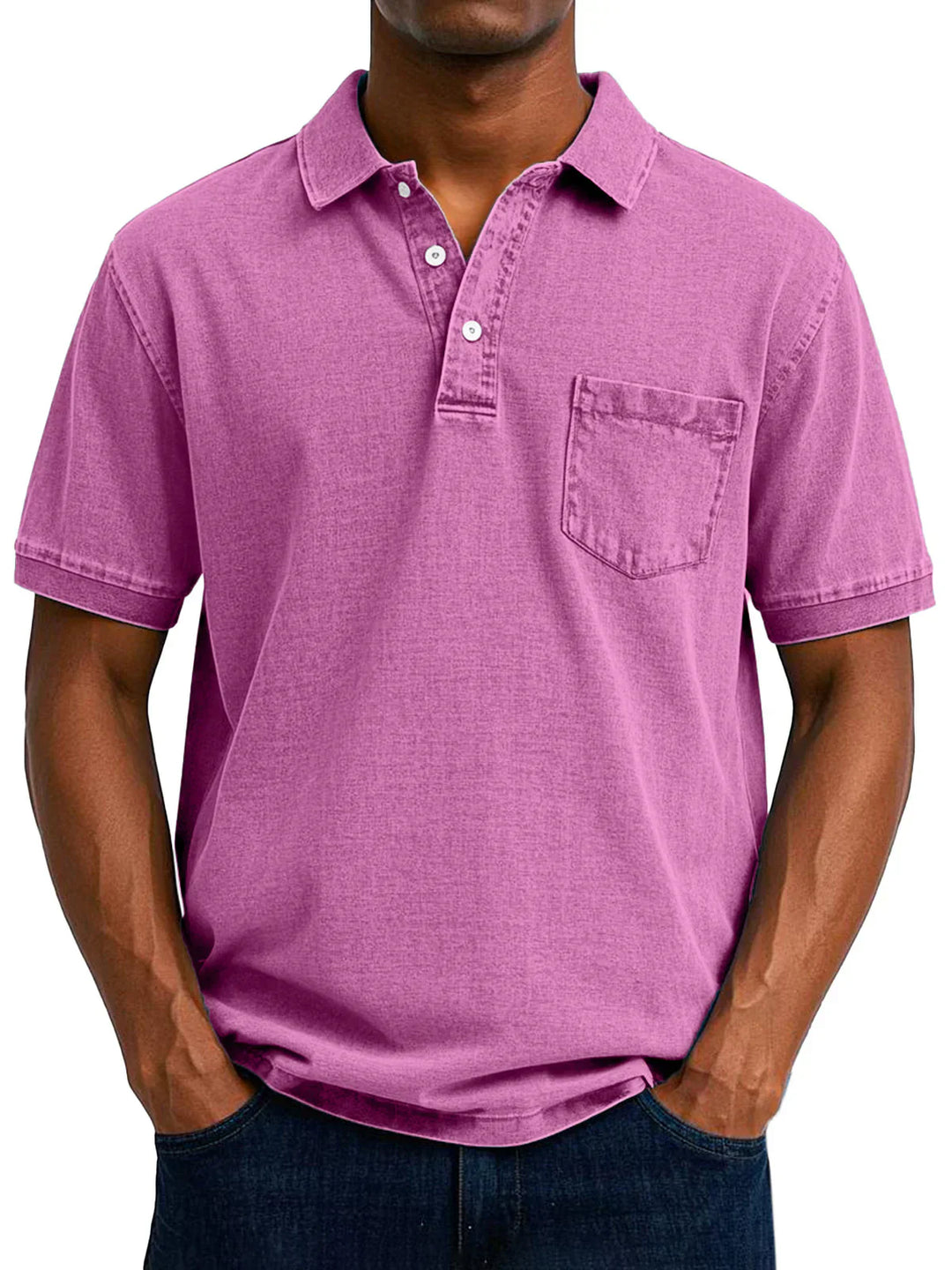 Robert | Denim Retro Polo shirt