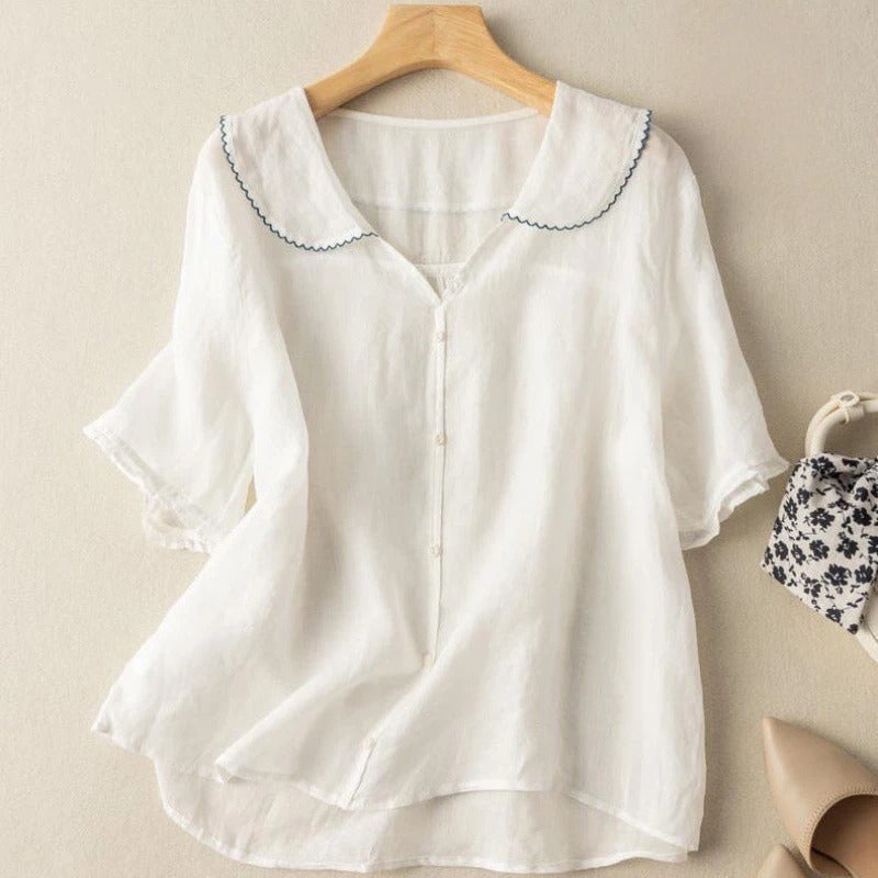Mindy | Linen Blouse