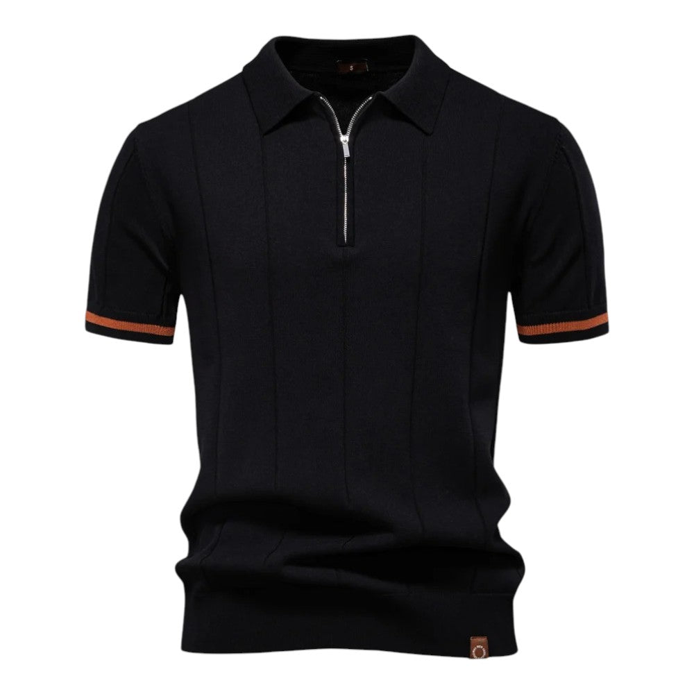 Riccardo | Casual Polo Shirt with Zipper