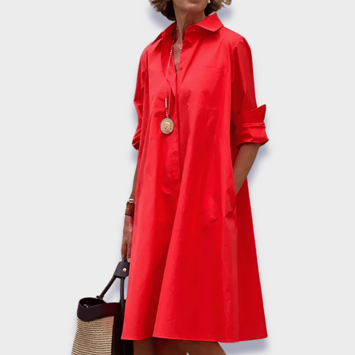 Jeanine | Elegant polo dress in premium fabric