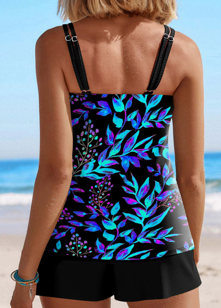 Thea | Floral Print Tankini Set