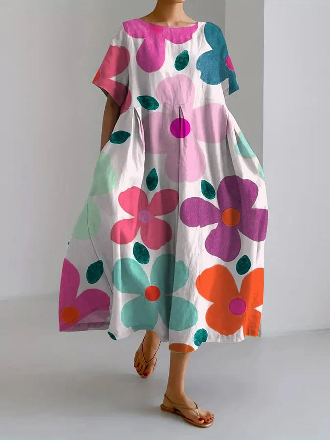Myra | Floral Midi Dress