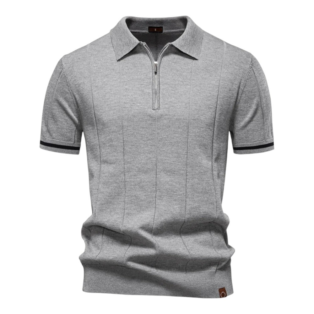 Riccardo | Casual Polo Shirt with Zipper