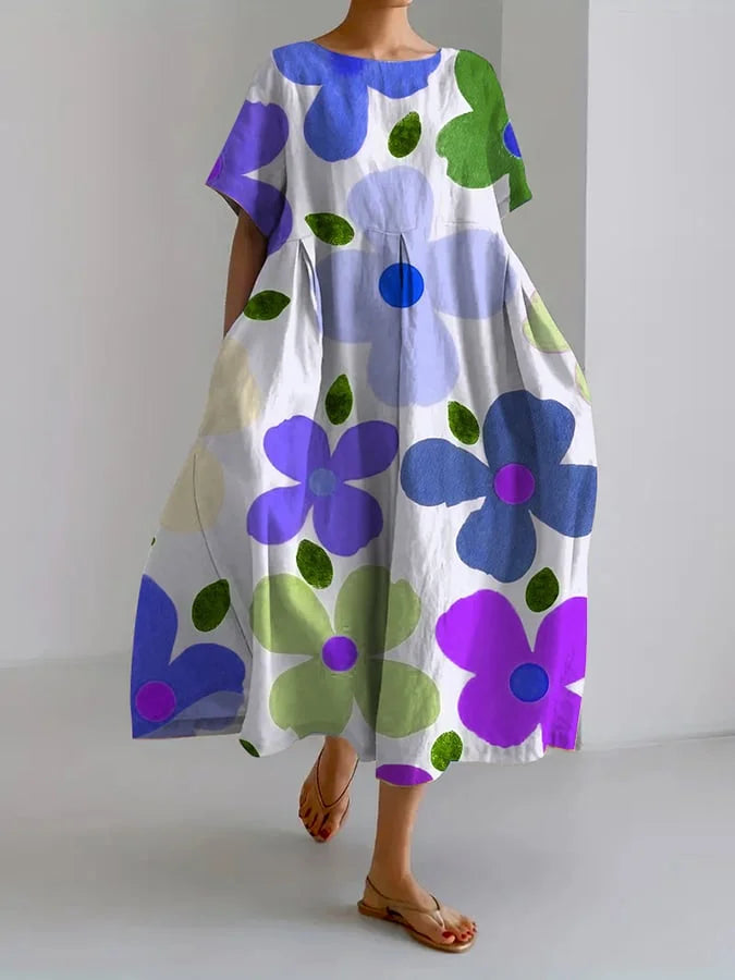 Myra | Floral Midi Dress