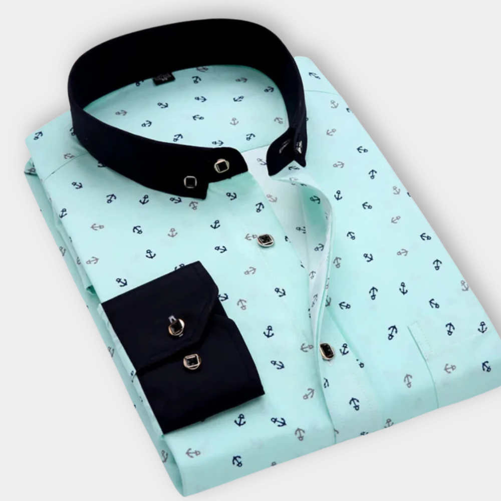 Harry | Nautical Print Shirt