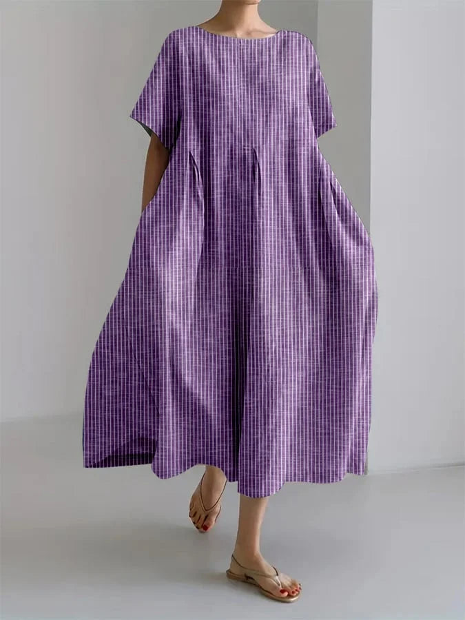 Sherry | Relaxed Fit and Retro Style Casual Long Dress