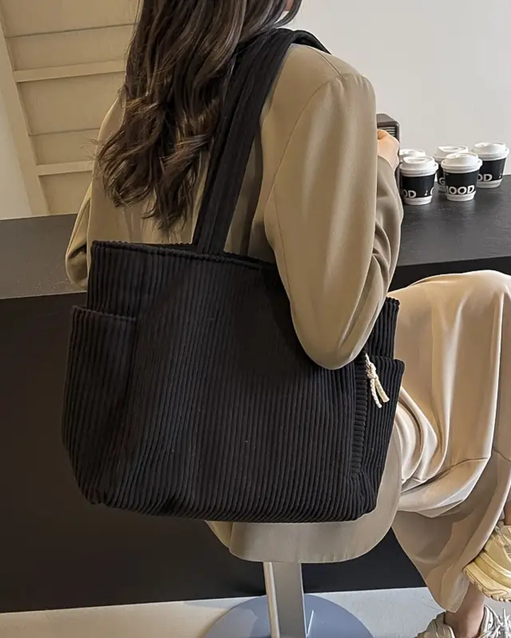 Winnie | Ribbed tote bag