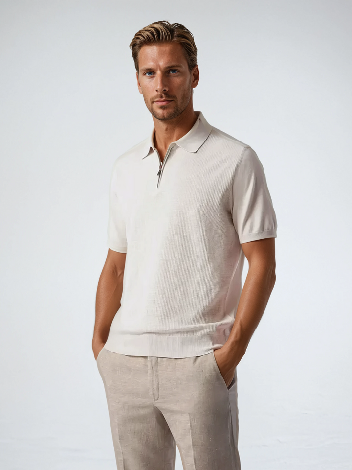 Polo with Zipper