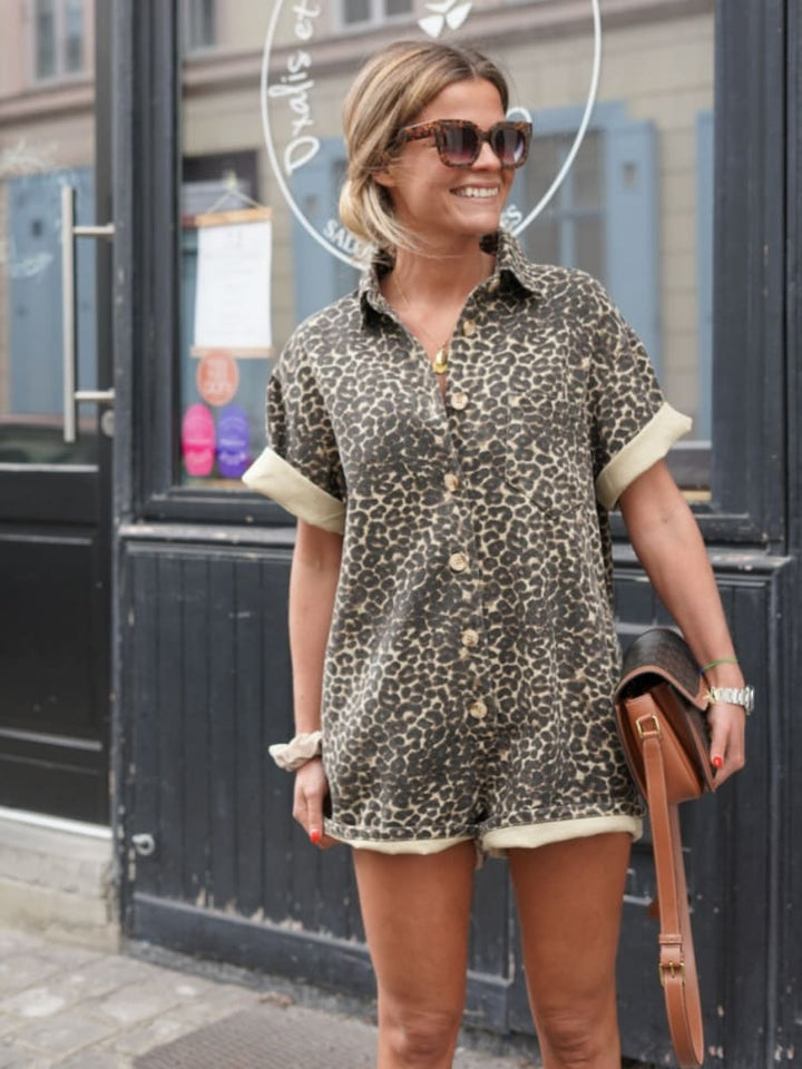 Denny | Leopard Print Jumpsuit