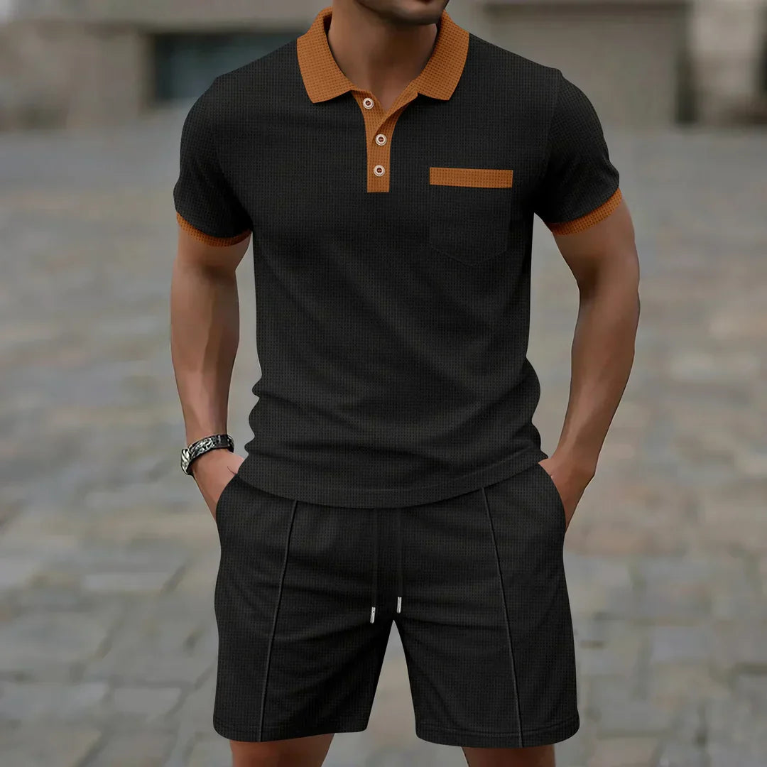 Polo and Shorts Summer Set in Cotton