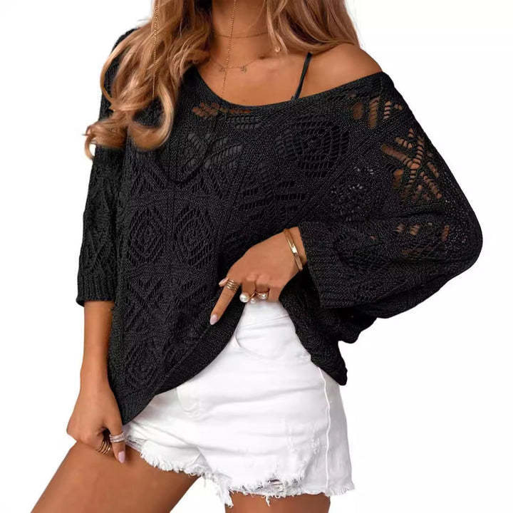 Tonya | Crochet Knit Pullover