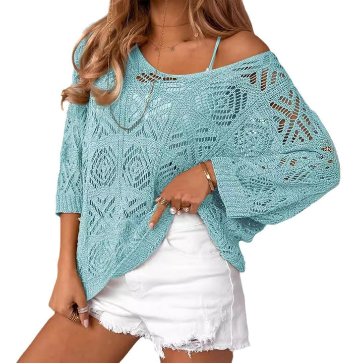 Tonya | Crochet Knit Pullover