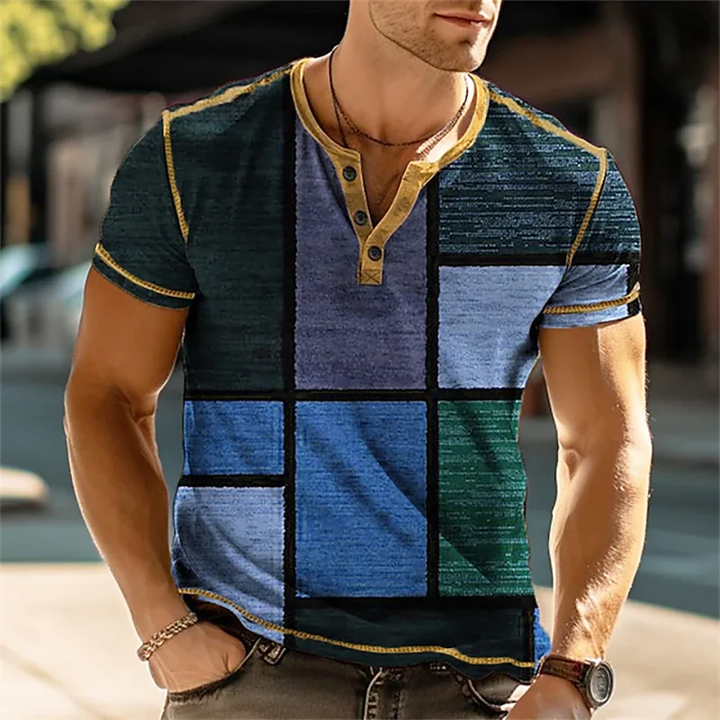 Rafael | Color Block Patchwork Shirt