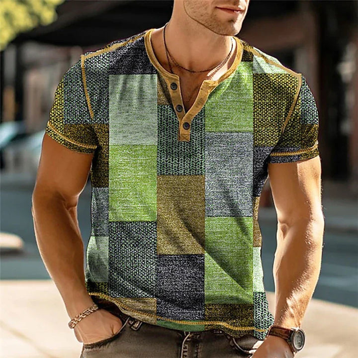Rafael | Color Block Patchwork Shirt