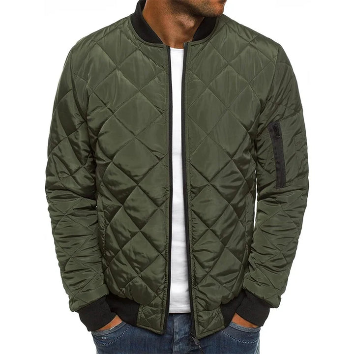 Bowen | Wool jacket with rattan pattern