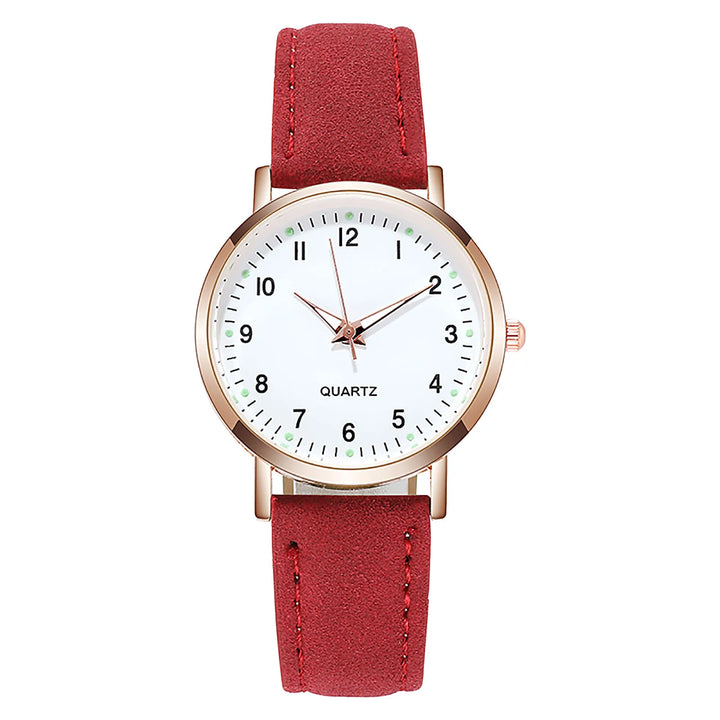 Fashion watch with glow-in-dark dial