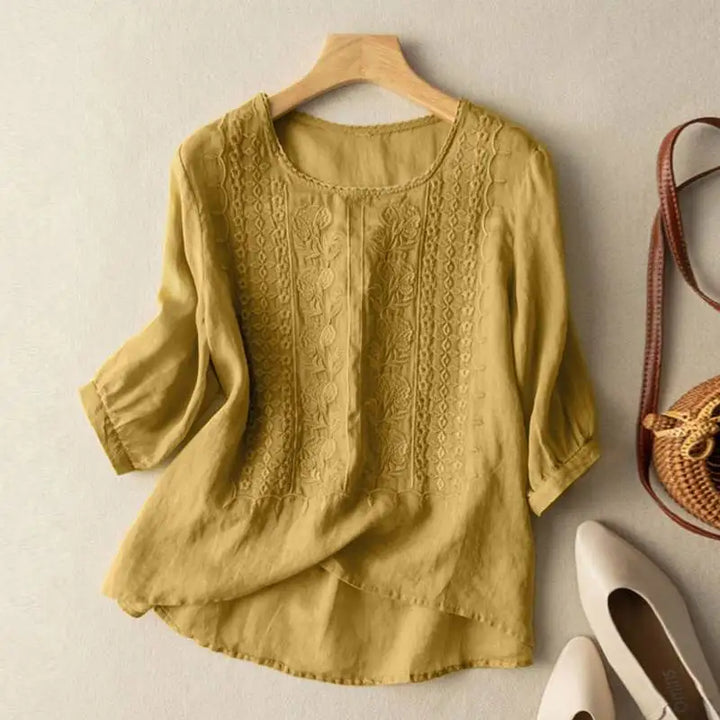 Daisy | Embroidered Relaxed Blouse