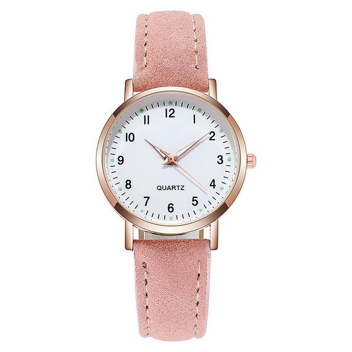 Fashion watch with glow-in-dark dial