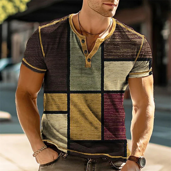 Rafael | Color Block Patchwork Shirt