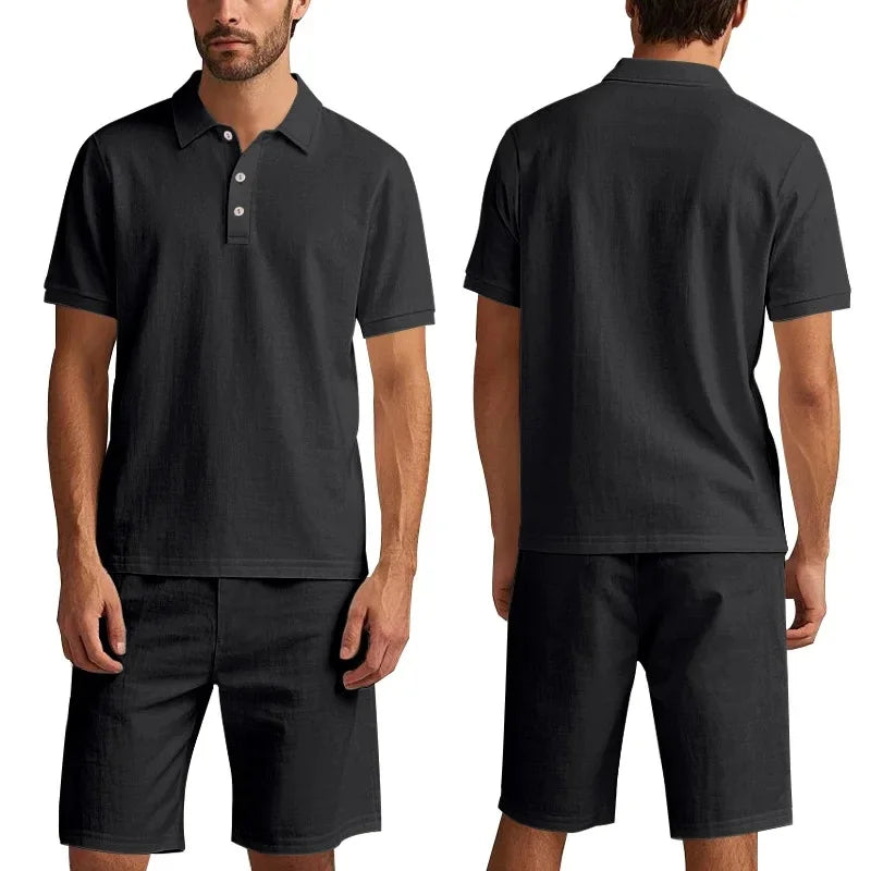 Clint | Linen Polo Set