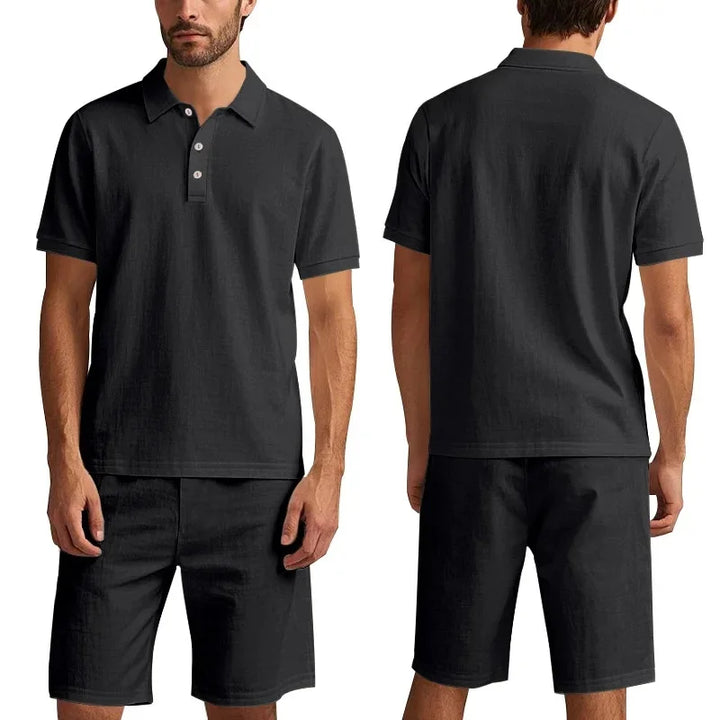 Clint | Linen Polo Set