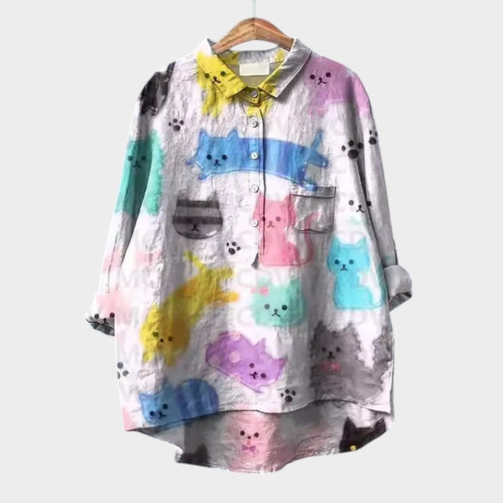 Tisha | Oversize Blouse with Cheerful Comfort