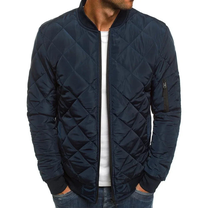 Bowen | Wool jacket with rattan pattern