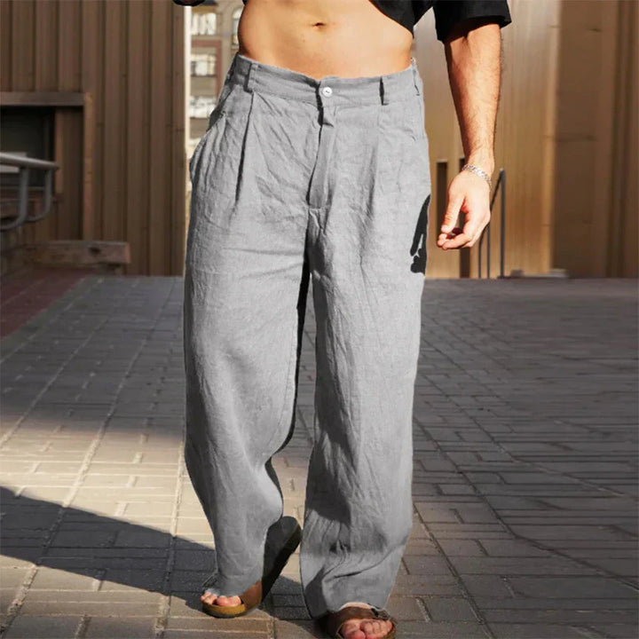 Edward | PREMIUM WIDE-LEG LINEN PANTS