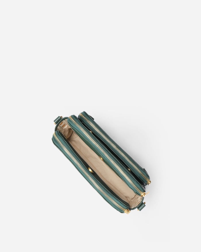Sleek Three-Layer Crossbody Bag