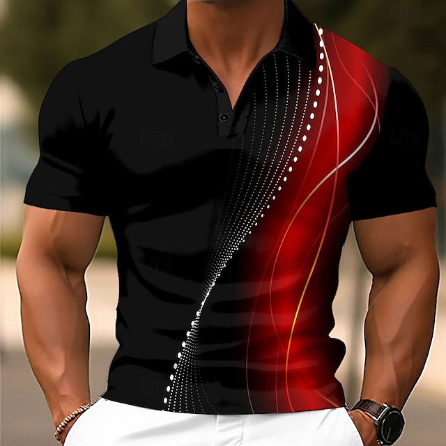 Geometric Line Polo