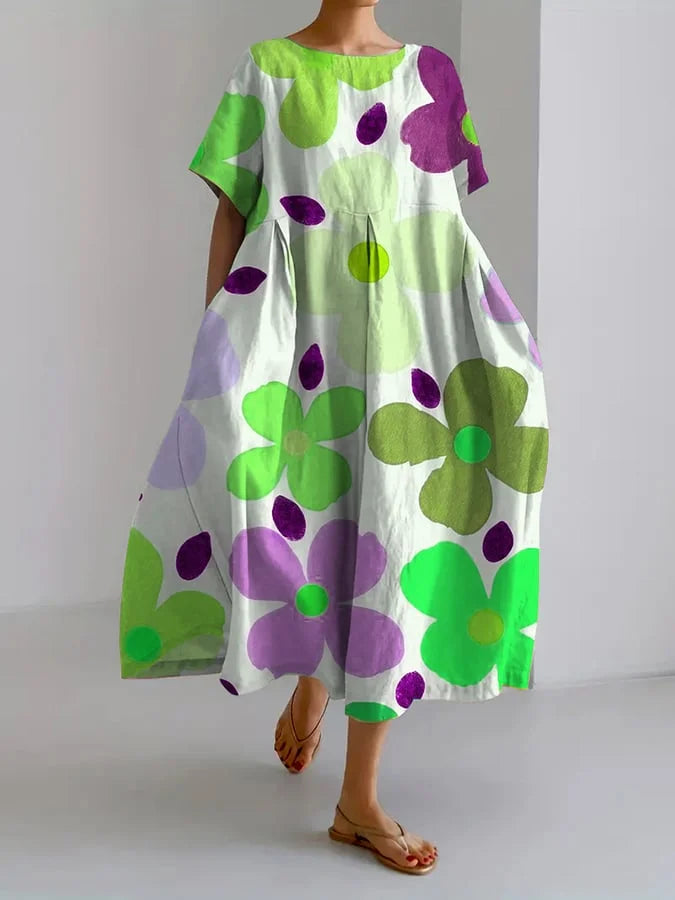 Myra | Floral Midi Dress