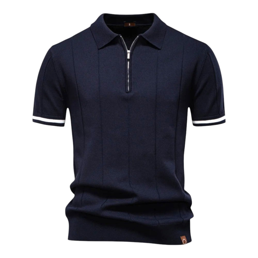 Riccardo | Casual Polo Shirt with Zipper