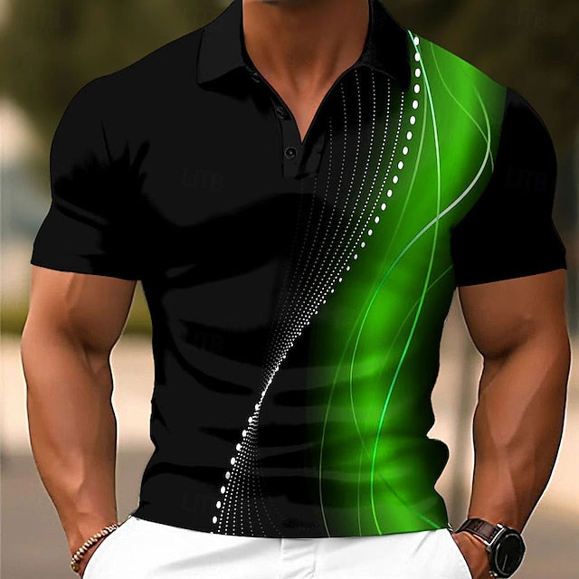 Geometric Line Polo