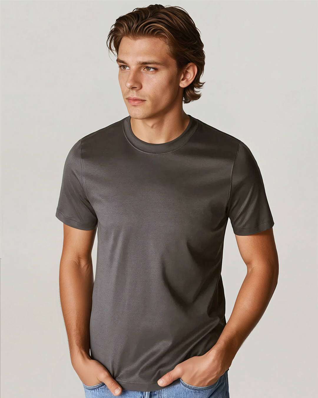 Signature Supima T-shirt - Dark Brown