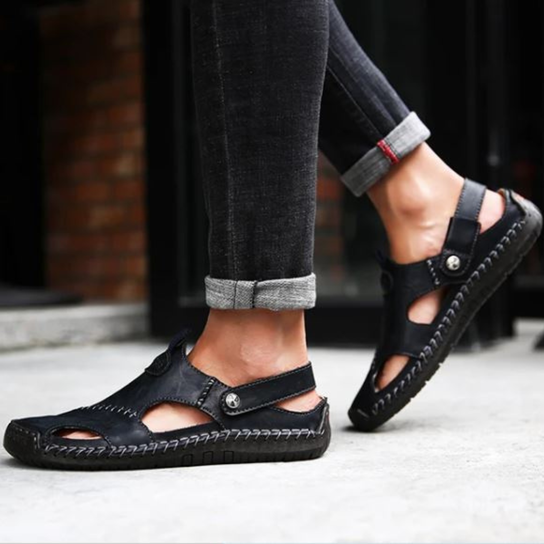 Simon | Orthopedic Leather Sandals