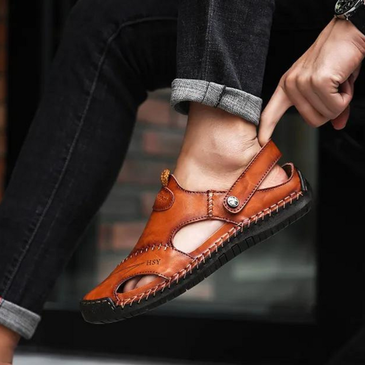 Simon | Orthopedic Leather Sandals