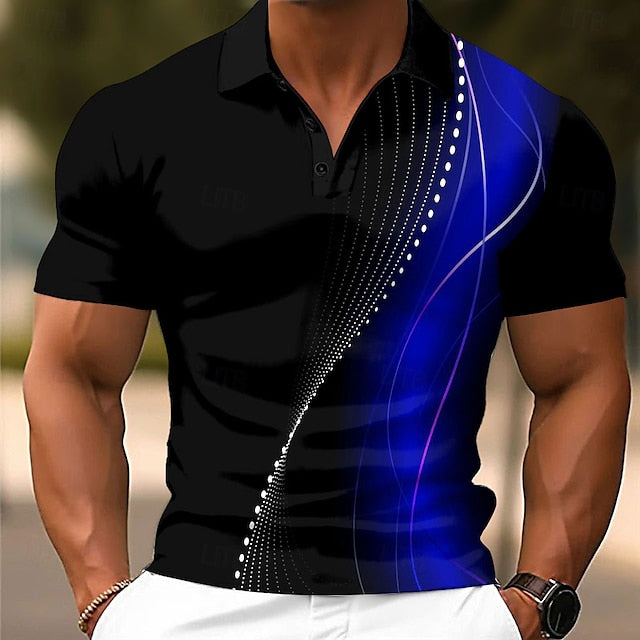 Geometric Line Polo