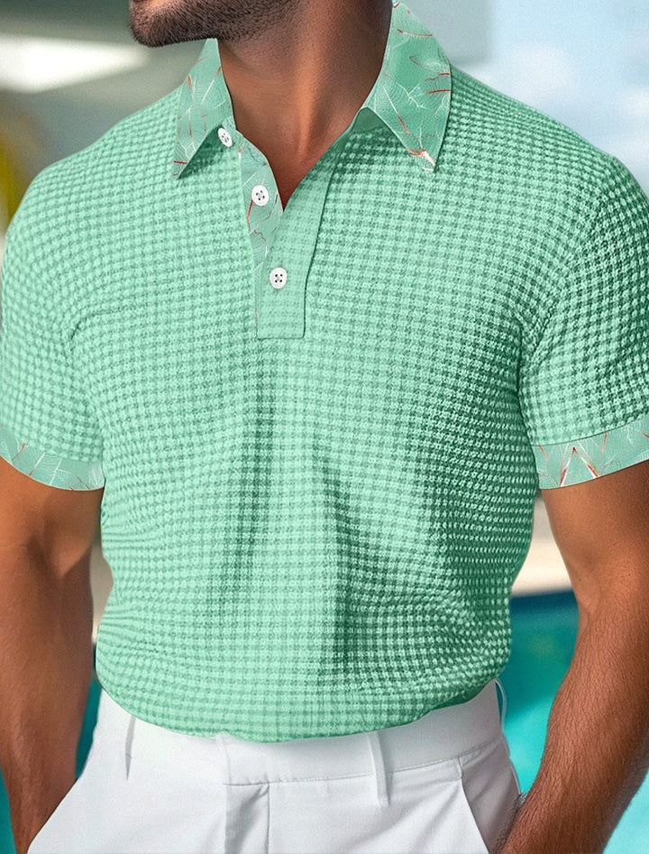 Golf Shirt Waffle Polo