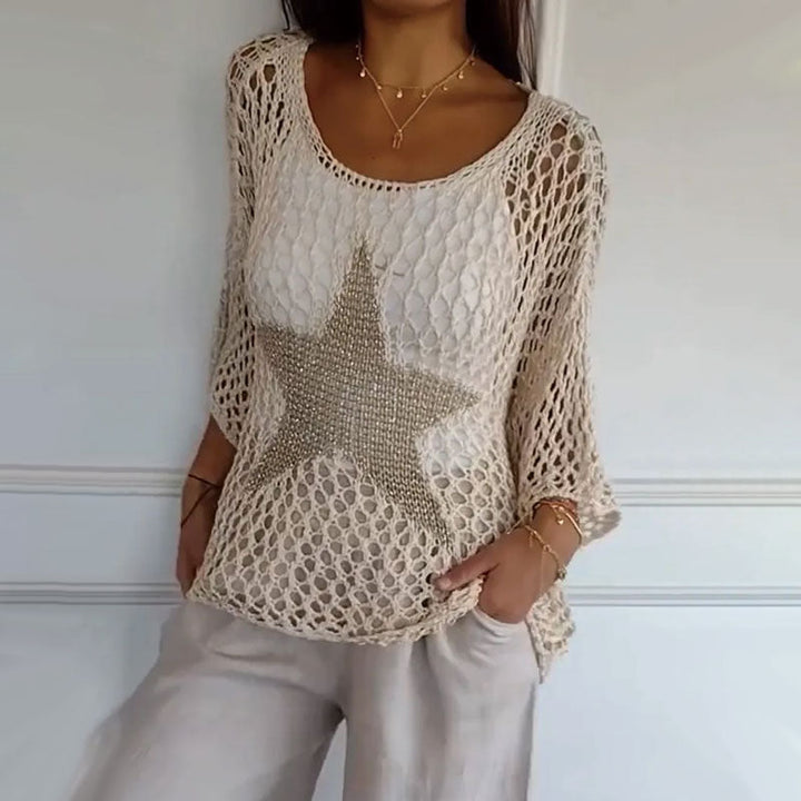 Susan | Starry Knit Top