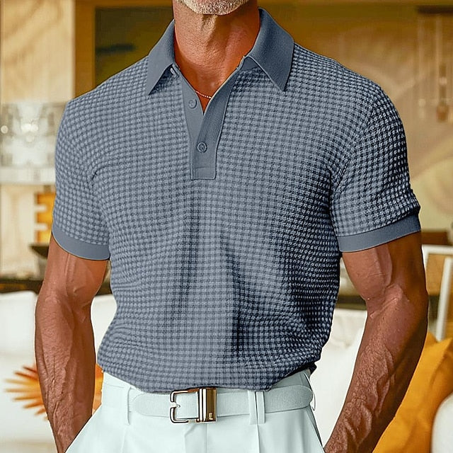 Golf Shirt Waffle Polo