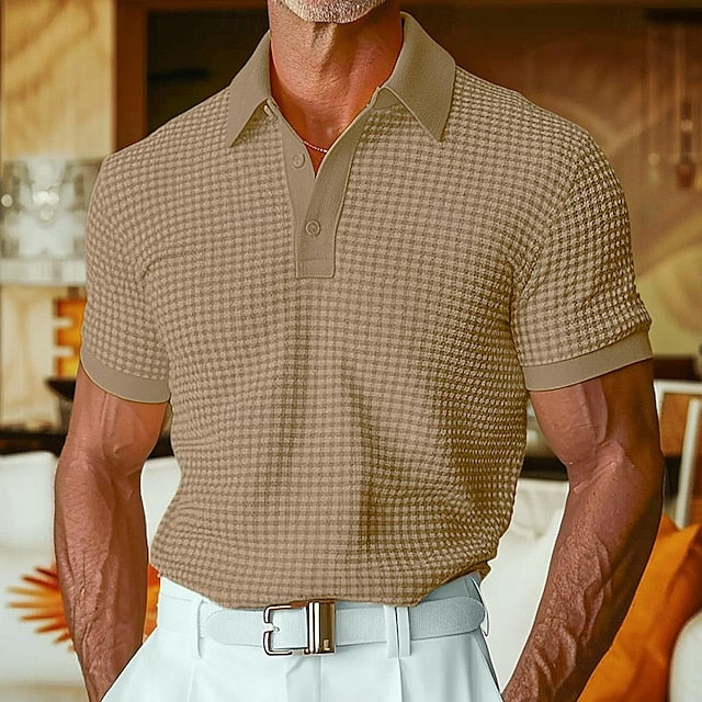 Golf Shirt Waffle Polo